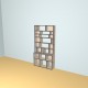 Custom bookcase  (H191cm - W100 cm)