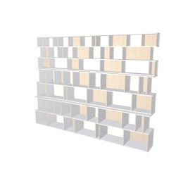 Custom bookcase  (H226cm - W301 cm)