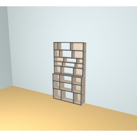 Custom bookcase  (H191cm - W110 cm)