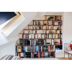 Custom bookcase  (H239cm - W264 cm)