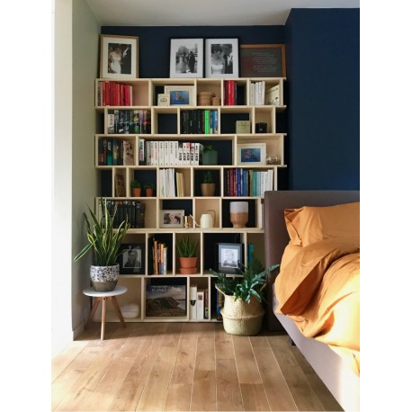 Boekenkast op maat (H203cm - B150 cm)