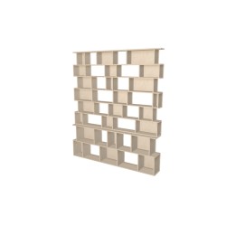 Boekenkast op maat  (H233cm - B200 cm)