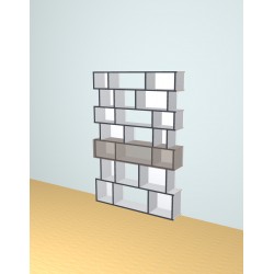 Custom bookcase  (H201cm - W136 cm)