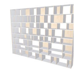 Custom bookcase  (H261cm - W350 cm)