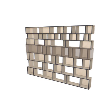Custom bookcase  (H222cm - W300 cm)