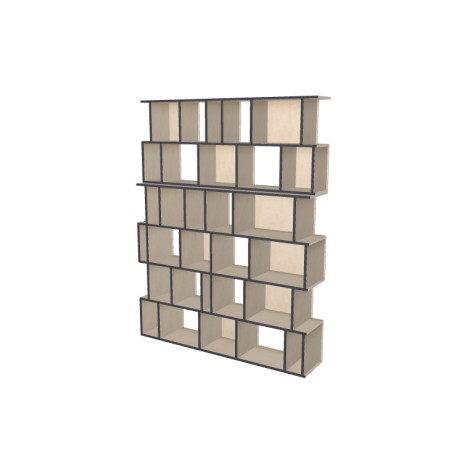 Custom bookcase  (H218cm - W170 cm)