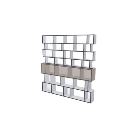 Custom bookcase  (H212cm - W202 cm)