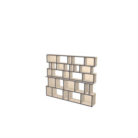 Meuble Bibliothèque sur-mesure (H153cm - L185 cm)