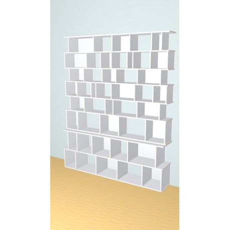 Boekenkast op maat  (H242cm - B200 cm)