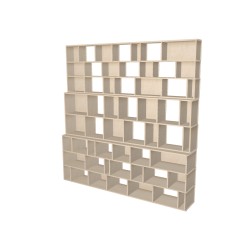 Custom bookcase  (H235cm - W230 cm)
