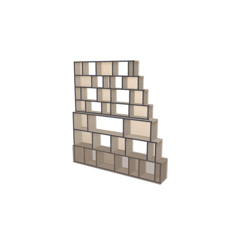 Boekenkast op maat  (H212cm - B200 cm)