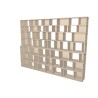 Custom bookcase  (H236cm - W320 cm)