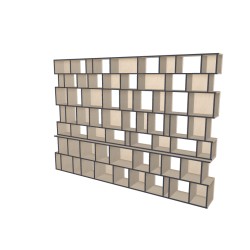 Custom bookcase  (H229cm - W320 cm)