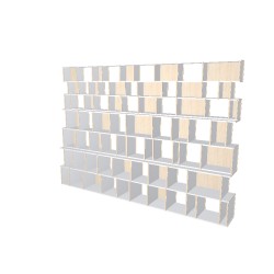 Custom bookcase  (H226cm - W323 cm)