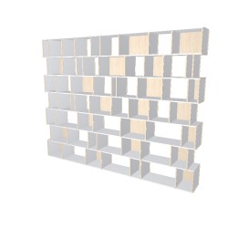 Custom bookcase  (H254cm - W323 cm)