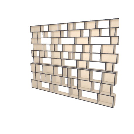 Meuble Bibliothèque sur-mesure (H263cm - L350 cm)