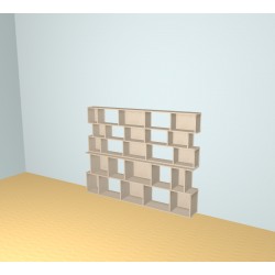 Meuble Bibliothèque sur-mesure (H153cm - L200 cm)