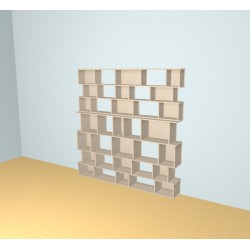 Meuble Bibliothèque sur-mesure (H203cm - L200 cm)