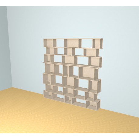 Custom bookcase  (H203cm - W200 cm)