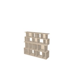 Boekenkast op maat  (H129cm - B145 cm)
