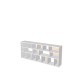 Custom bookcase  (H93cm - W221 cm)