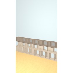 Meuble Bibliothèque sur-mesure (H90cm - L288 cm)
