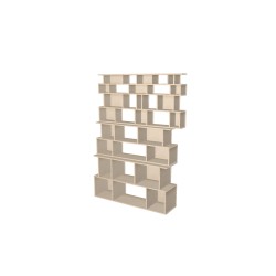 Boekenkast op maat  (H208cm - B151 cm)
