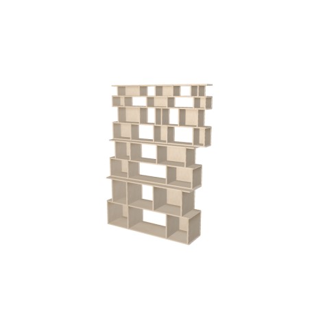 Boekenkast op maat  (H208cm - B151 cm)