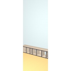 Custom bookcase  (H38cm - W180 cm)