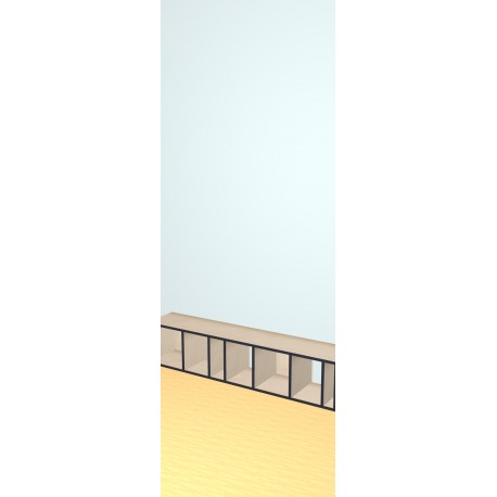 Custom bookcase  (H38cm - W180 cm)