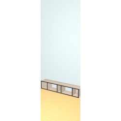 Custom bookcase  (H29cm - W150 cm)