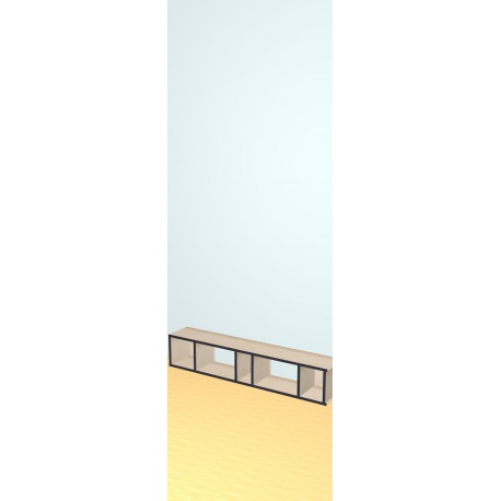 Custom bookcase  (H29cm - W150 cm)