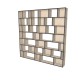 Custom bookcase  (H252cm - W252 cm)