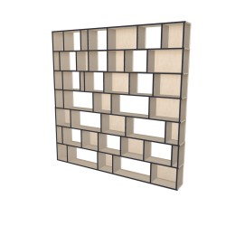 Custom bookcase  (H252cm - W252 cm)
