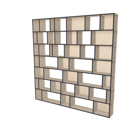 Custom bookcase  (H252cm - W252 cm)