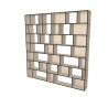 Custom bookcase  (H252cm - W252 cm)