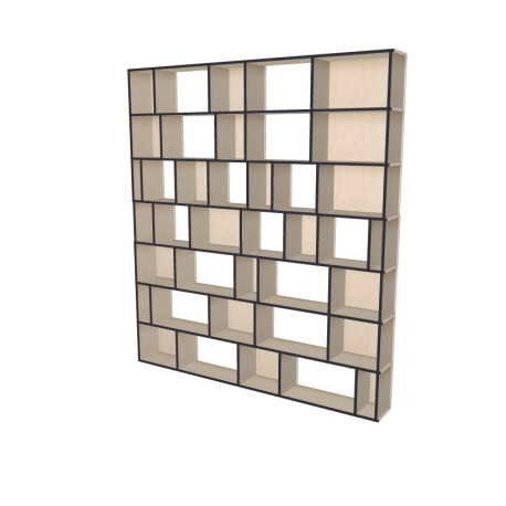 Custom bookcase  (H252cm - W226 cm)