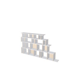 Custom bookcase  (H124cm - W207 cm)