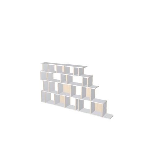 Custom bookcase  (H124cm - W207 cm)