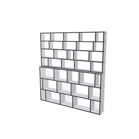 Custom bookcase  (H212cm - W205 cm)