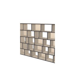 Custom bookcase  (H181cm - W236 cm)