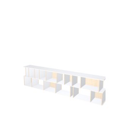 Custom bookcase  (H73cm - W300 cm)