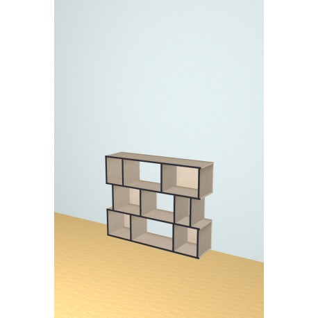 Custom bookcase  (H111cm - W137 cm)