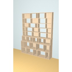 Custom bookcase  (H230cm - W185 cm)