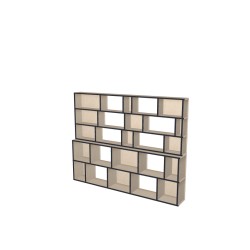Boekenkast op maat  (H156cm - B200 cm)