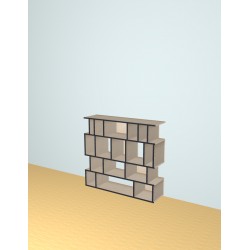 Custom bookcase  (H118cm - W130 cm)