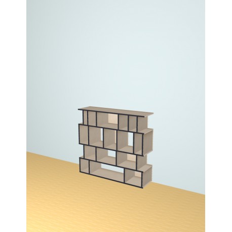 Custom bookcase  (H118cm - W130 cm)