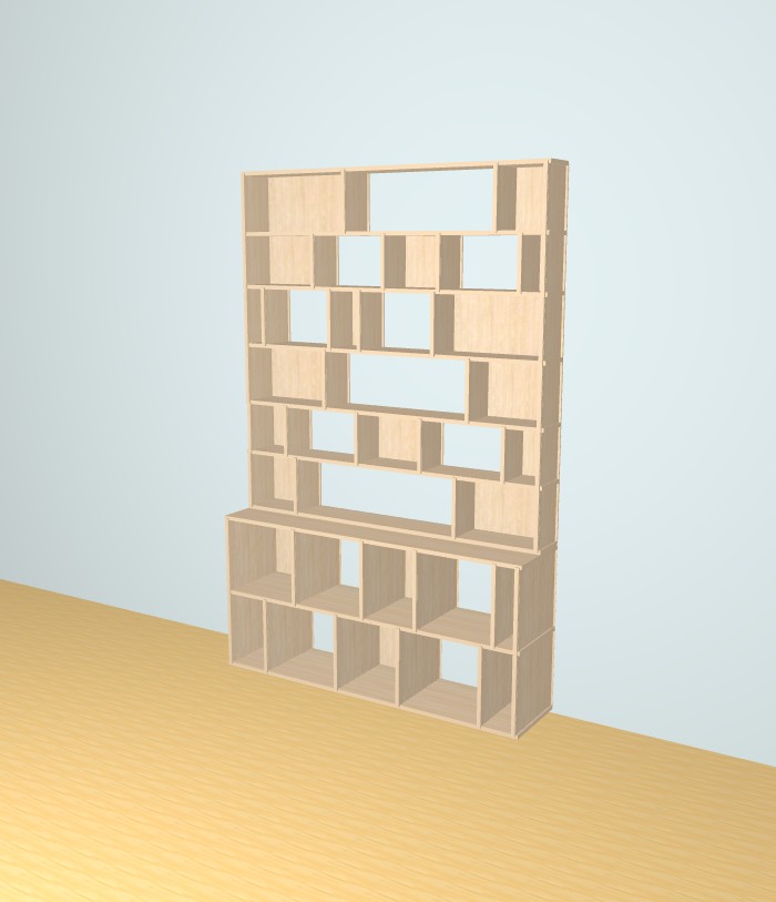 Custom bookcase (H230cm W152 cm) The Perfect Bookshelf