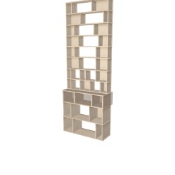 Meuble Bibliothèque sur-mesure (H295cm - L108 cm)