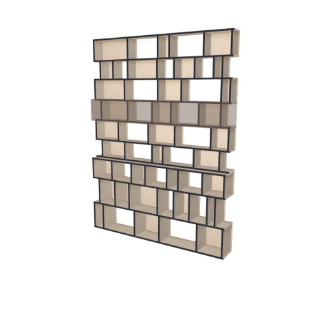 Meuble Bibliothèque sur-mesure (H257cm - L195 cm)